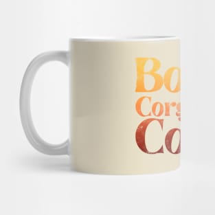 Books Corgis and Coffee Mug